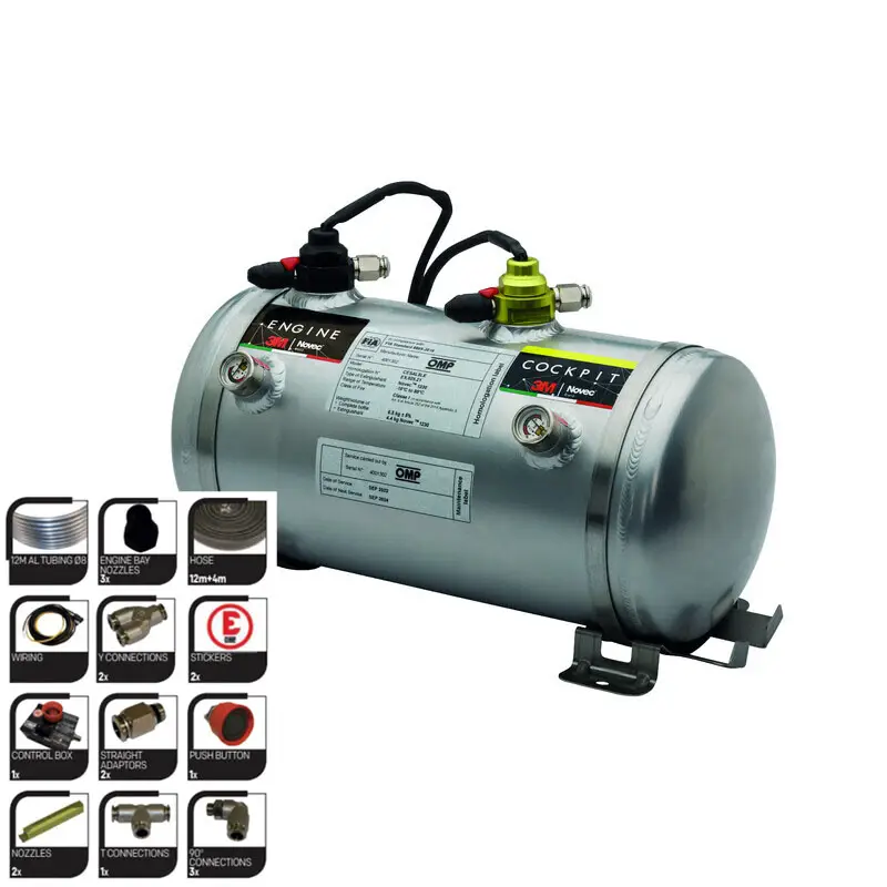 Kit Extincteur Automatique OMP CESAL5LE 4.4 kg Novec 1230 (FIA) Paiement Sécurisé
